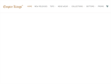 Tablet Screenshot of empirekingsclothing.com